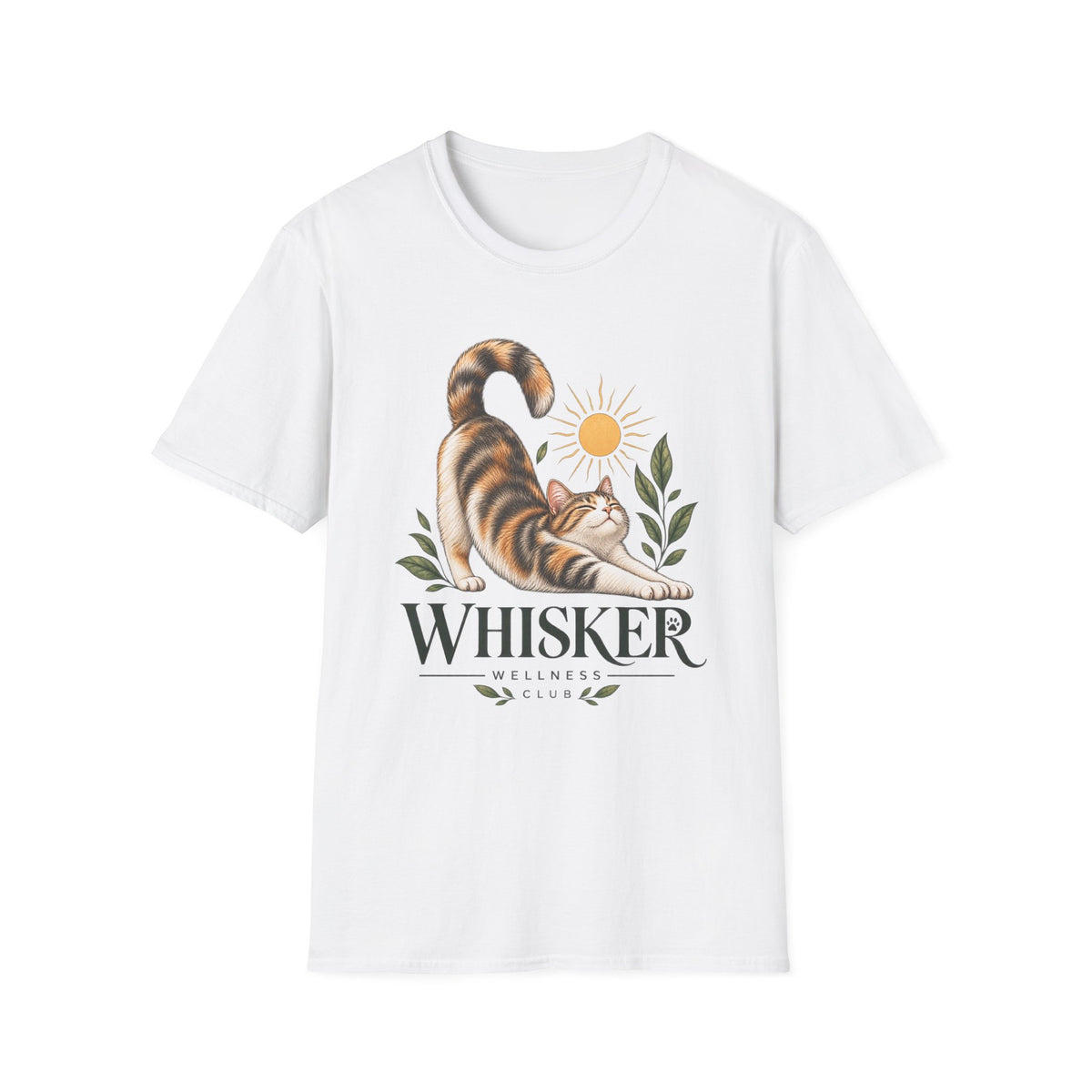 Cat Stretch T-Shirt — Whisker Sunshine Graphic Tee