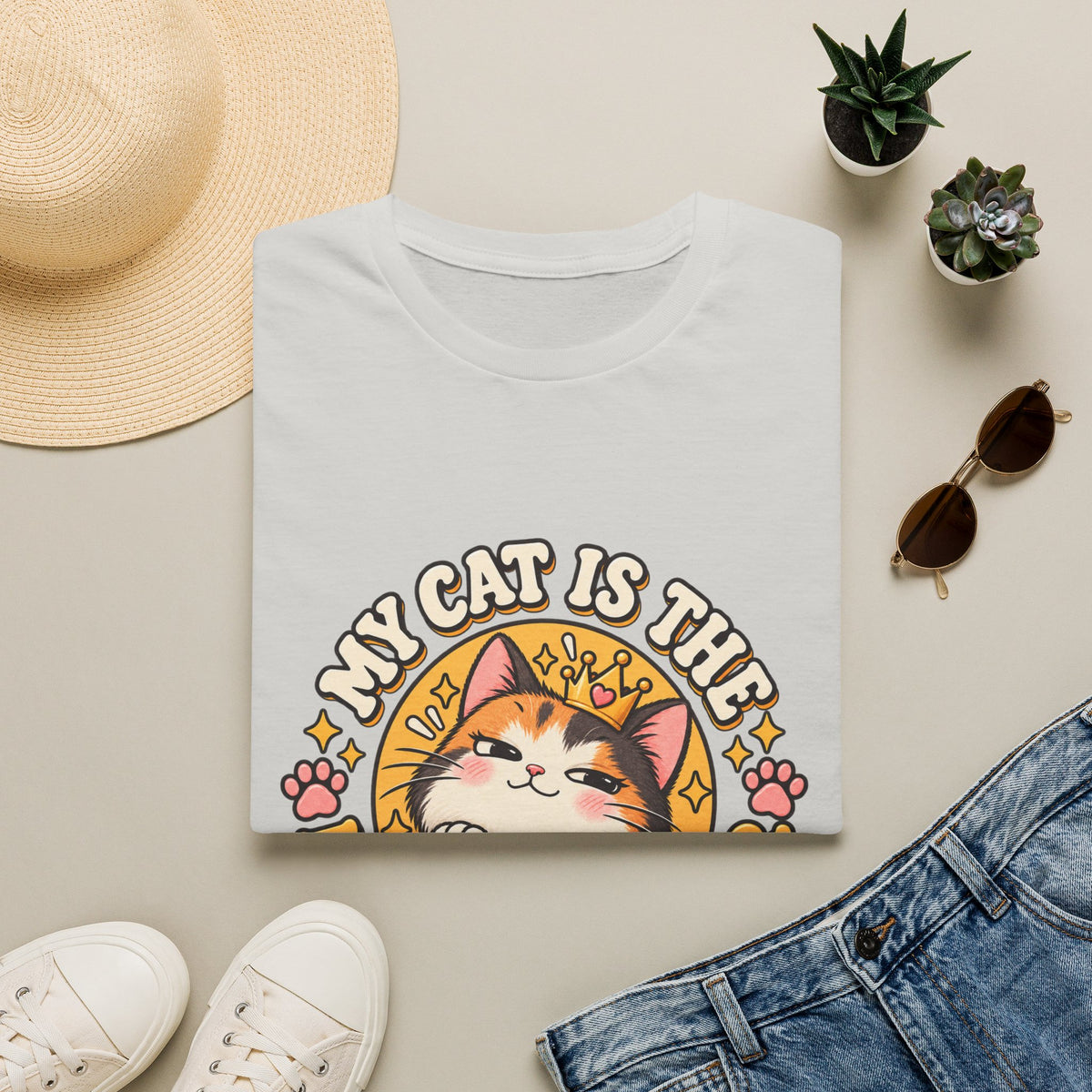 Cat T-Shirt — “My Cat Is The Main Character” Cute Graphic Tee for Cat Lovers