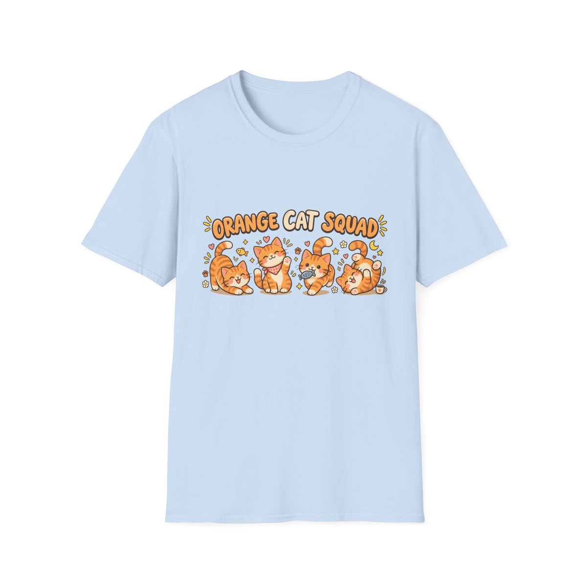Orange Cat Squad T-Shirt – Cute Ginger Cats Graphic Tee for Cat Lovers