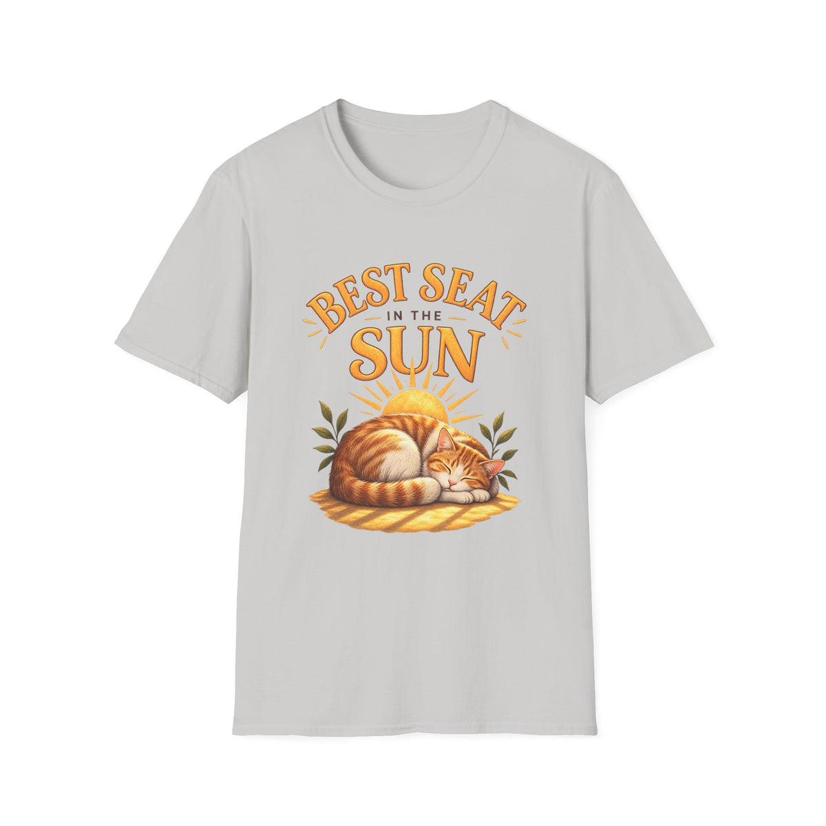 T-Shirt — "Best Seat in the Sun" Cat Graphic Tee