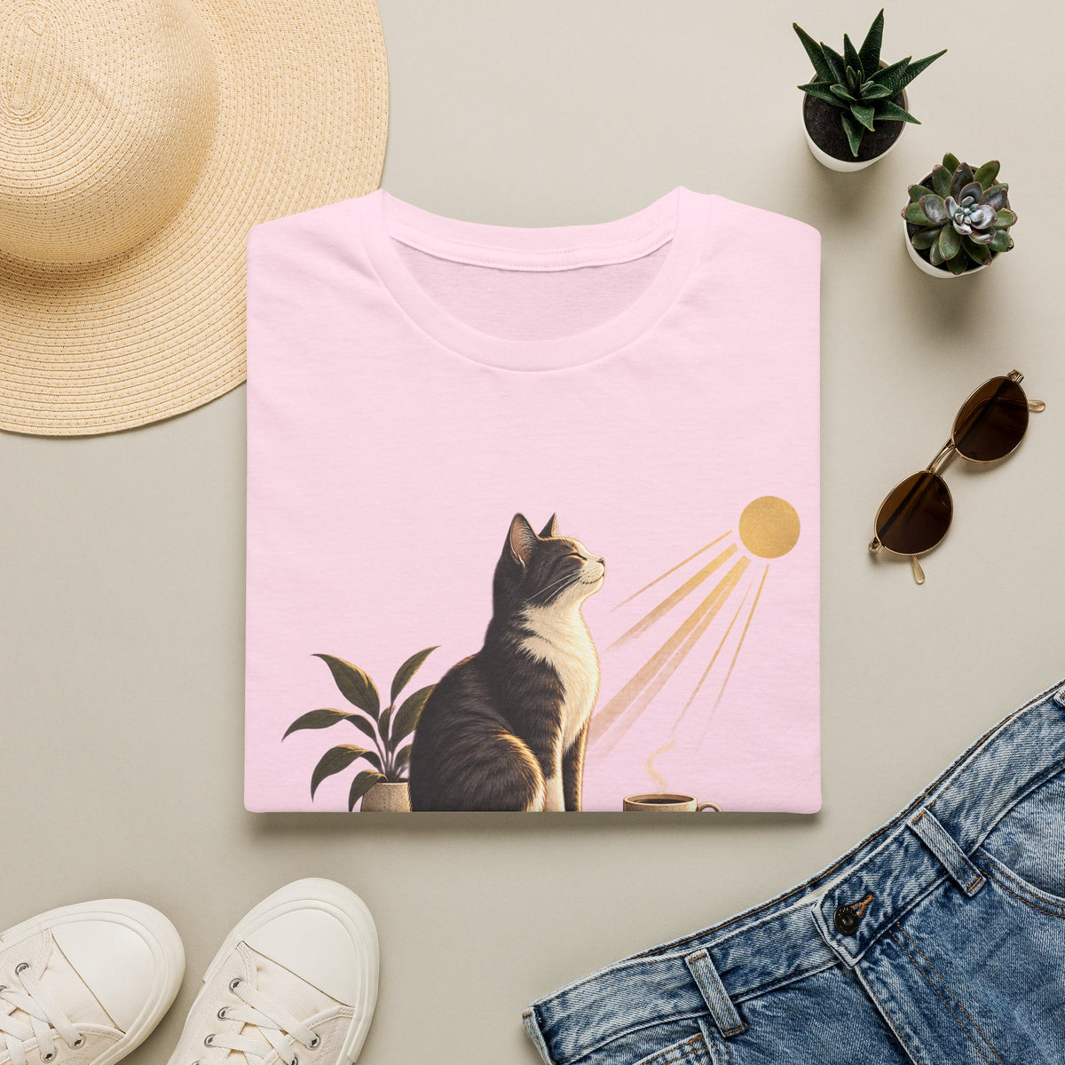 Cat & Sun 'Quiet Company' T-Shirt