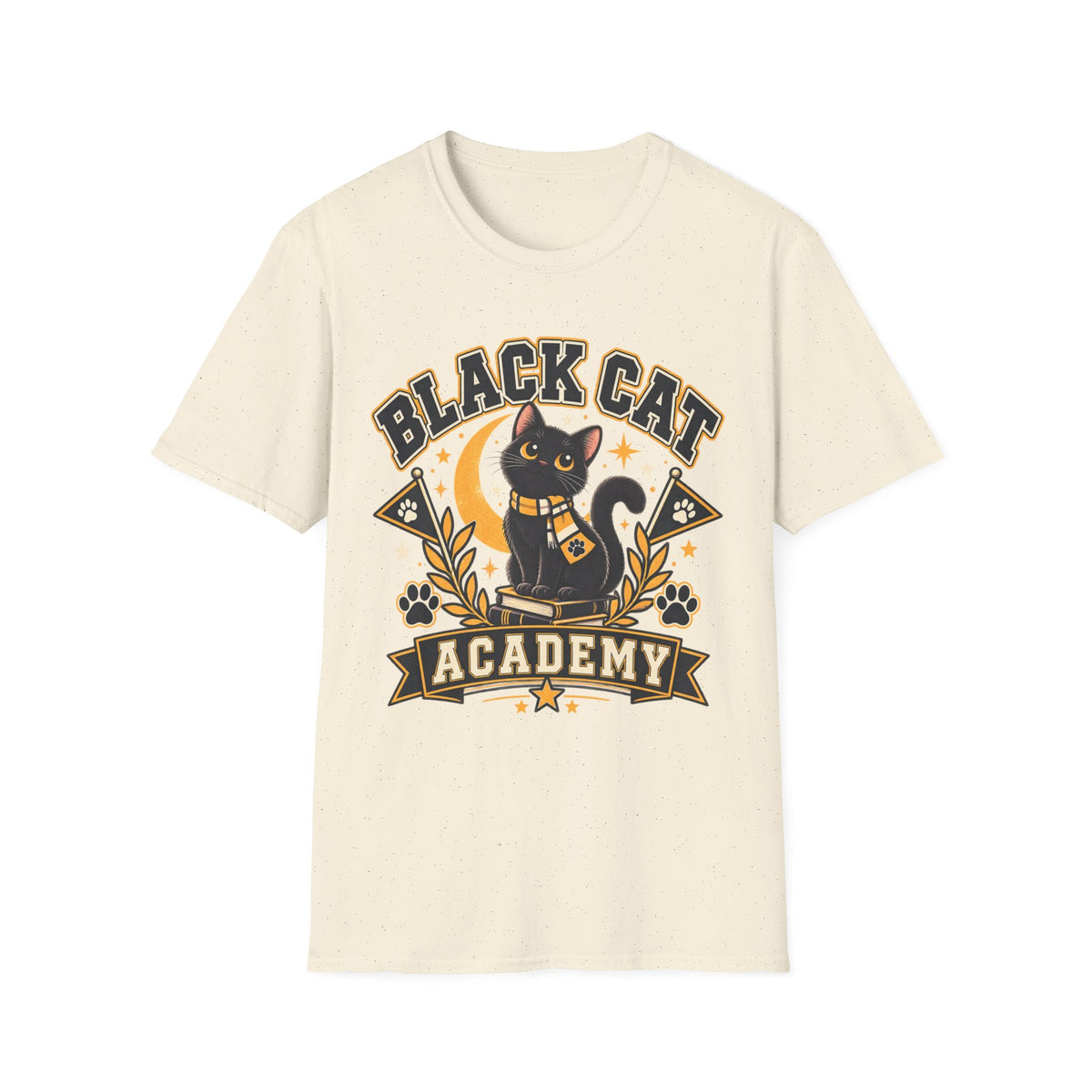 Black Cat Academy T-Shirt — Cute Witchy Cat Graphic Tee