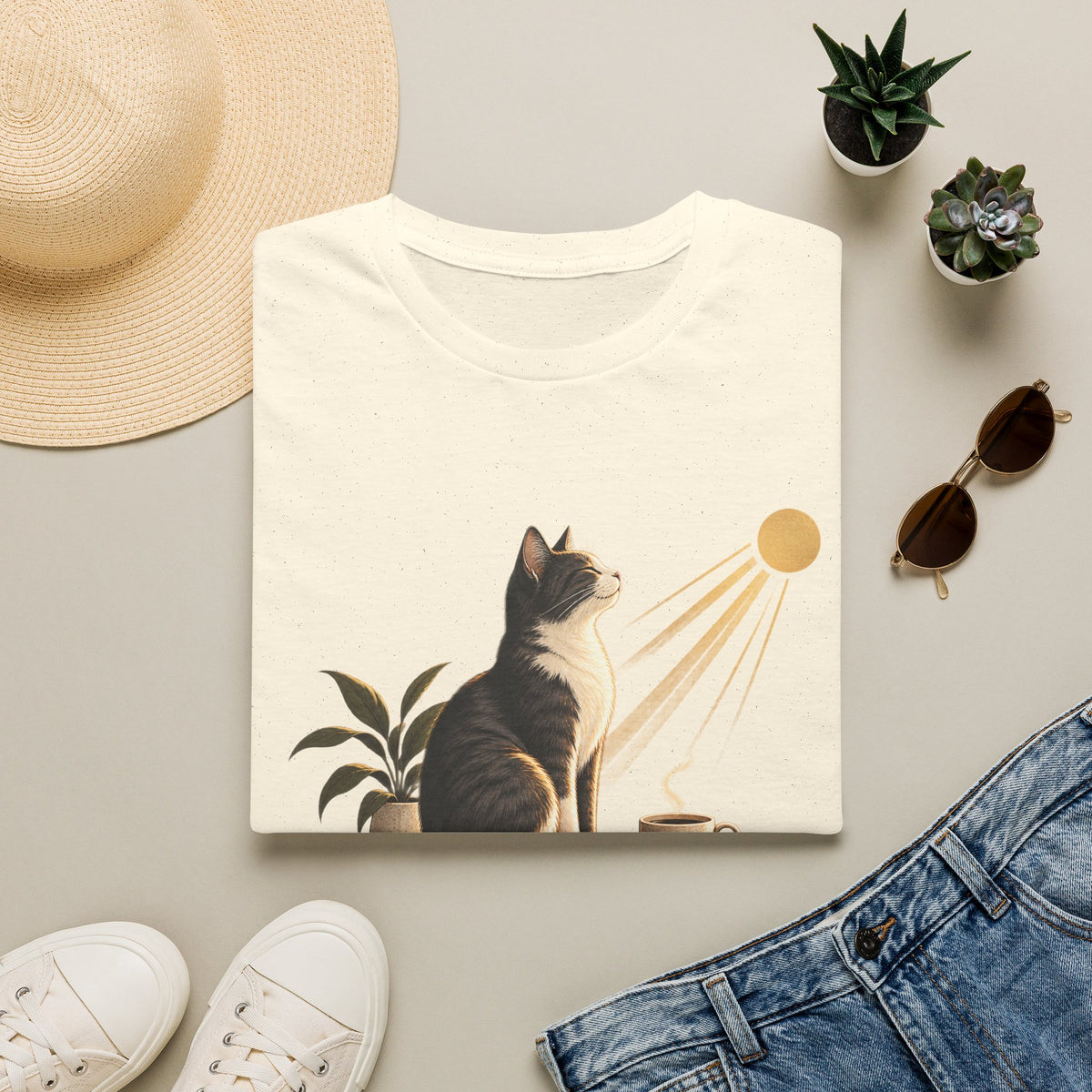 Cat & Sun 'Quiet Company' T-Shirt