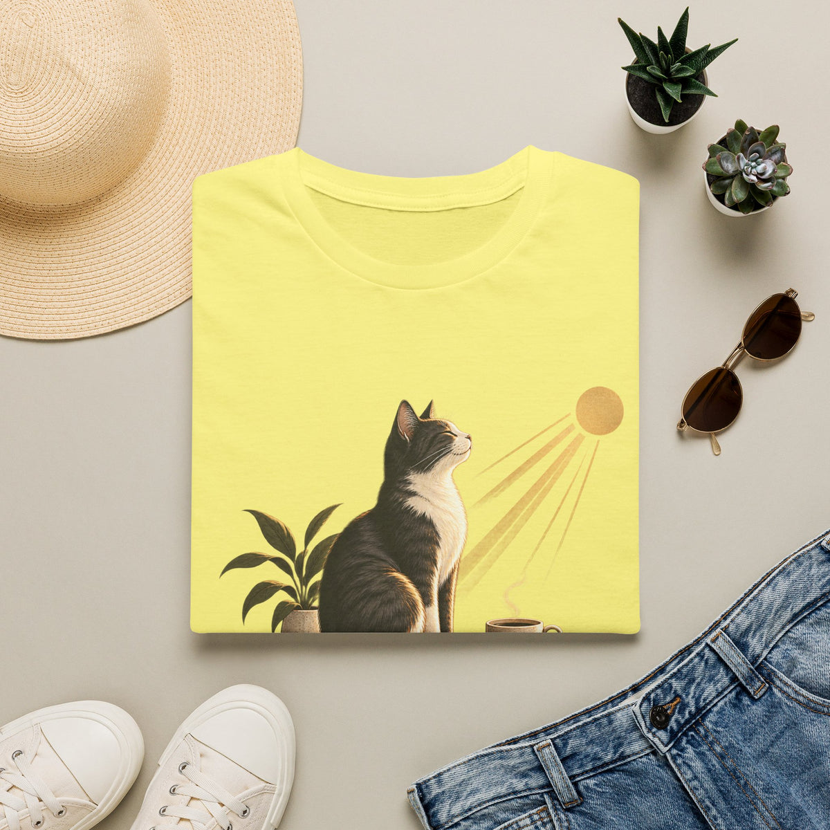 Cat & Sun 'Quiet Company' T-Shirt
