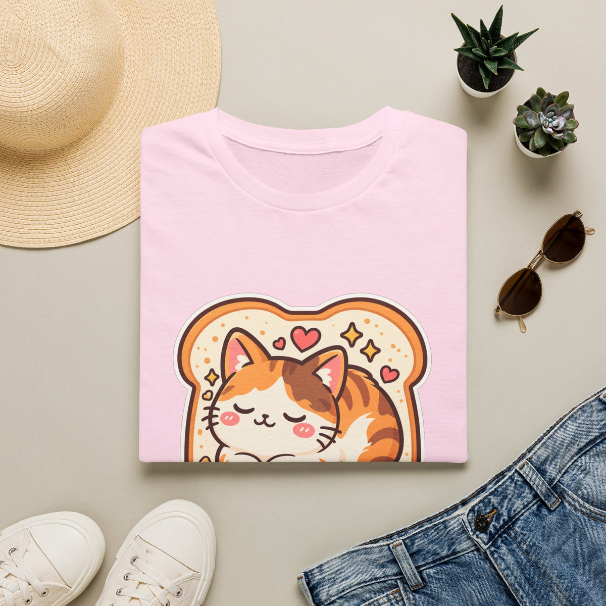 Cat Loaf T-Shirt — Cute ‘Loaf Life’ Calico Cat Graphic Tee