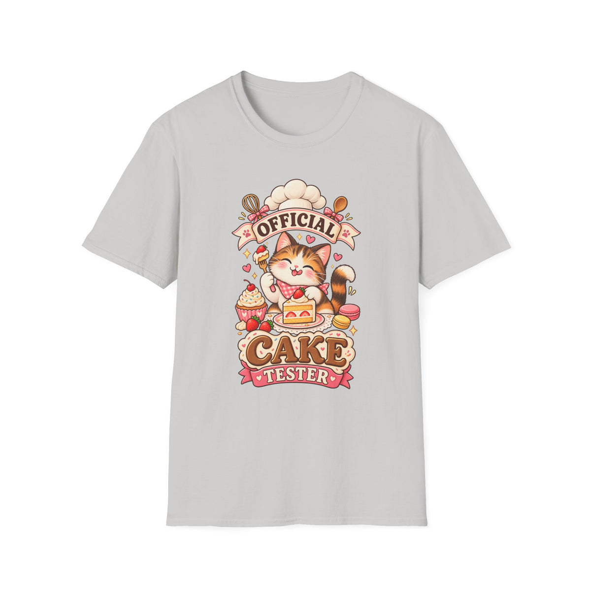 T-Shirt — "Official Candy Tester" Cute Cat Graphic