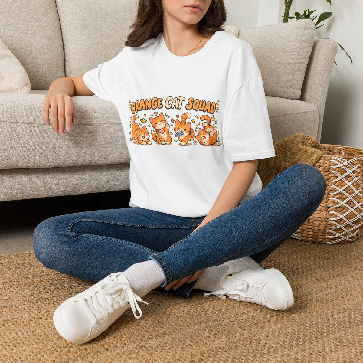 Orange Cat Squad T-Shirt – Cute Ginger Cats Graphic Tee for Cat Lovers