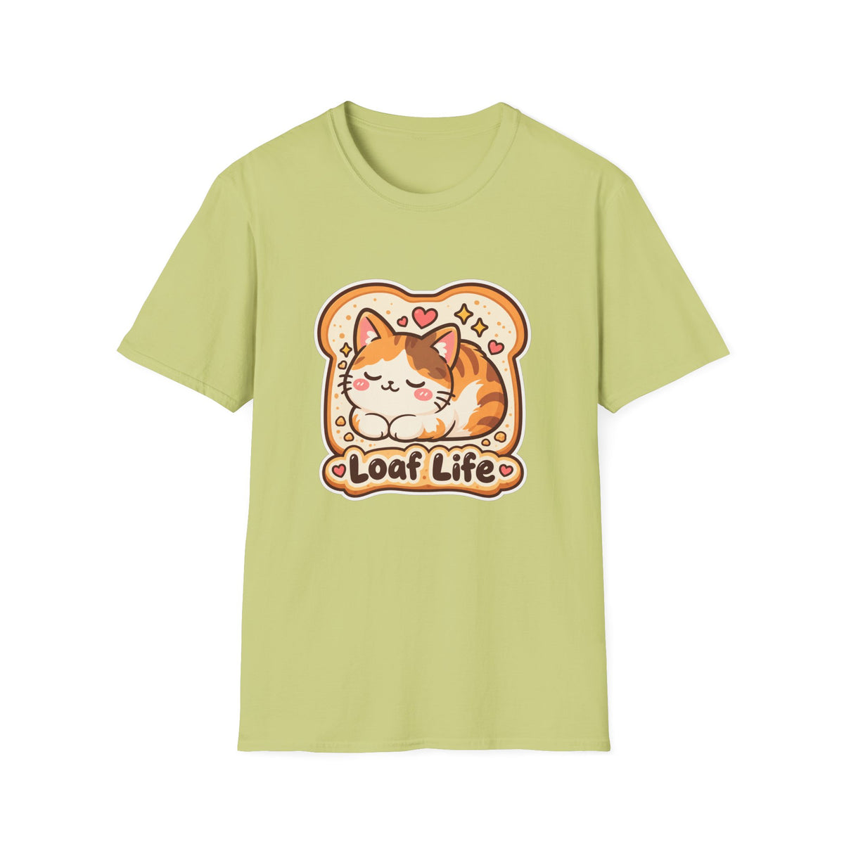 Cat Loaf T-Shirt — Cute ‘Loaf Life’ Calico Cat Graphic Tee