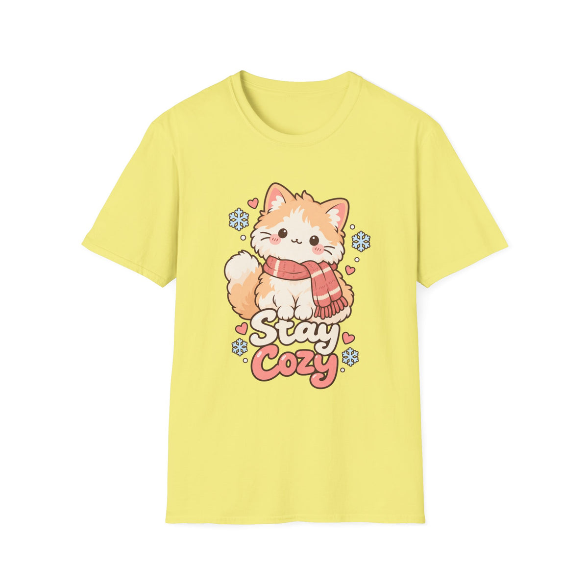 Cozy Cat T-Shirt — "Stay Cozy" Winter Kitten Graphic Tee