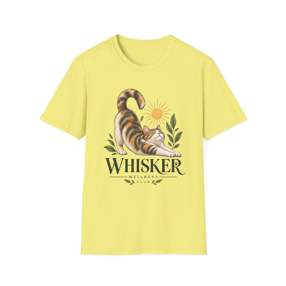 Cat Stretch T-Shirt — Whisker Sunshine Graphic Tee