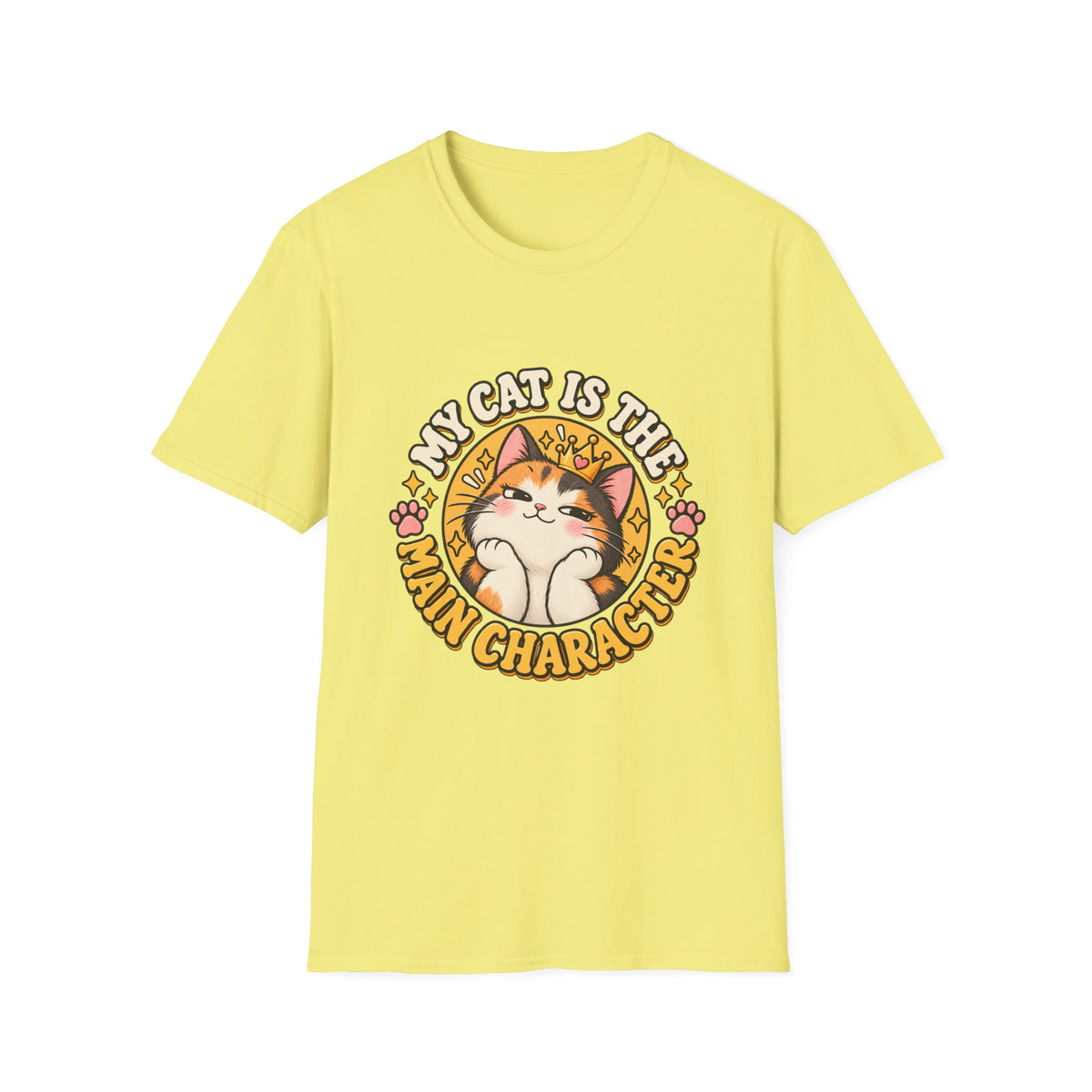 Cat T-Shirt — “My Cat Is The Main Character” Cute Graphic Tee for Cat Lovers