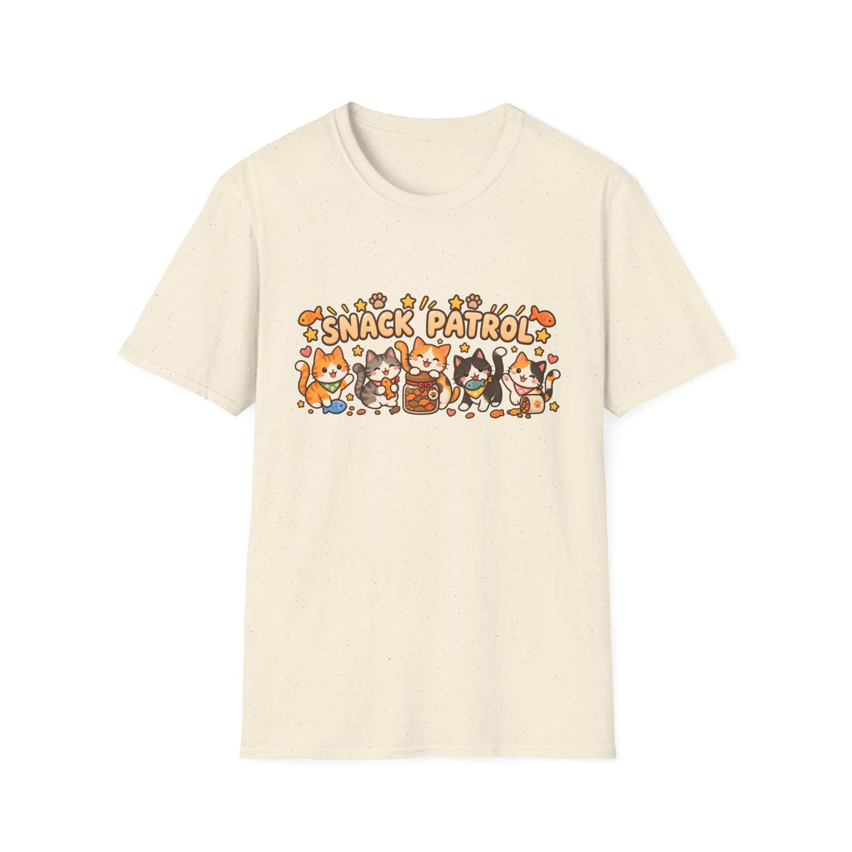 Snack Patrol T-Shirt — Cute Kawaii Cats Holding Snacks