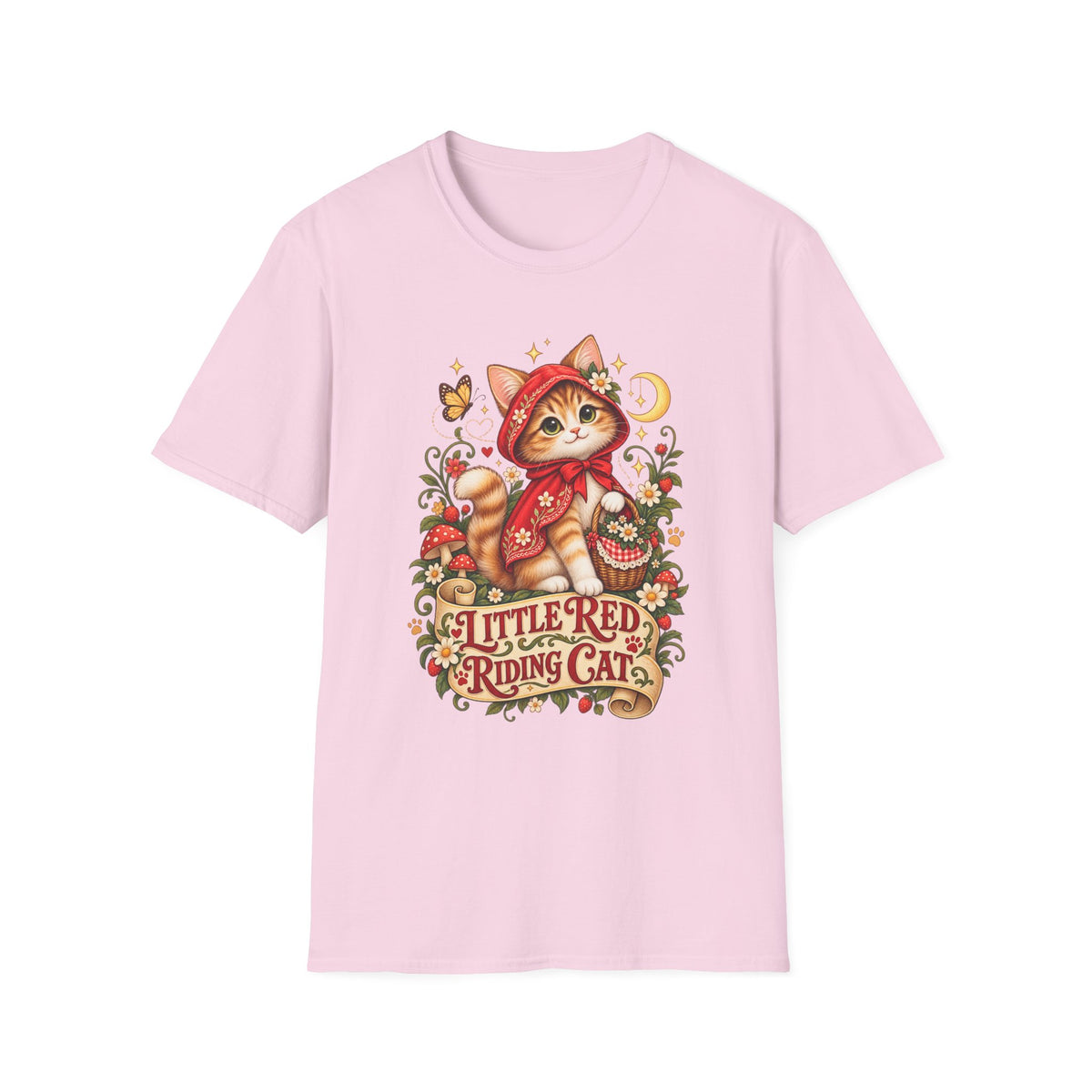 Little Red Riding Cat T-Shirt