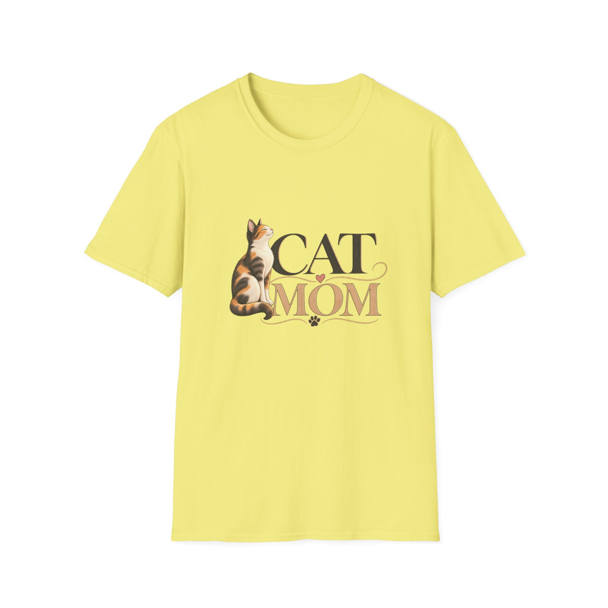 Cat Mom T‑Shirt — Cute Calico Cat Graphic Tee for Cat Lovers