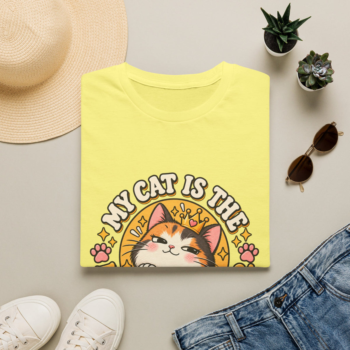 Cat T-Shirt — “My Cat Is The Main Character” Cute Graphic Tee for Cat Lovers
