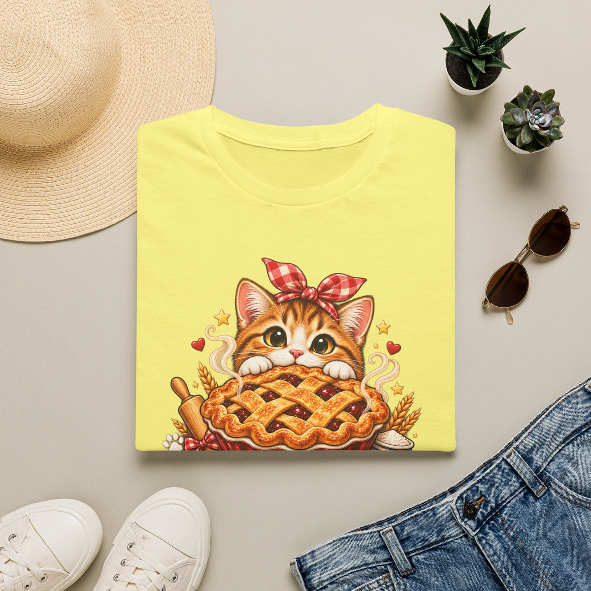 T-Shirt — Pie Before Plans Cat Graphic Tee