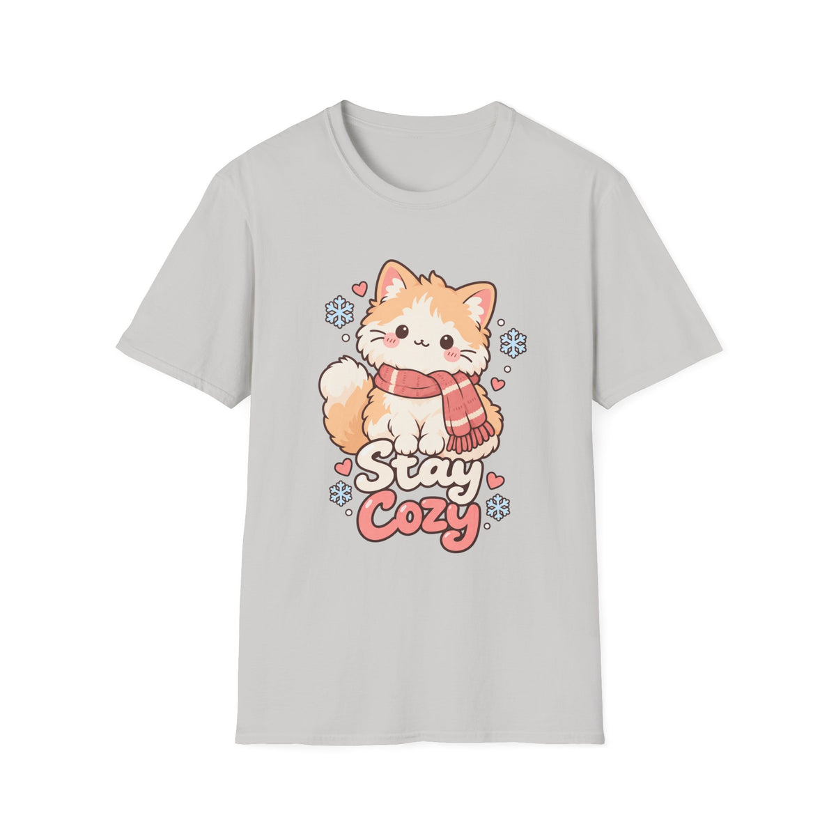 Cozy Cat T-Shirt — "Stay Cozy" Winter Kitten Graphic Tee
