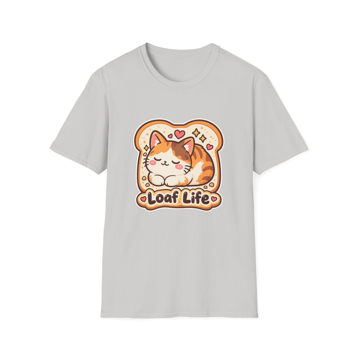 Cat Loaf T-Shirt — Cute ‘Loaf Life’ Calico Cat Graphic Tee