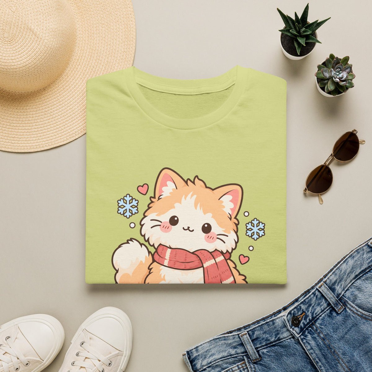 Cozy Cat T-Shirt — "Stay Cozy" Winter Kitten Graphic Tee