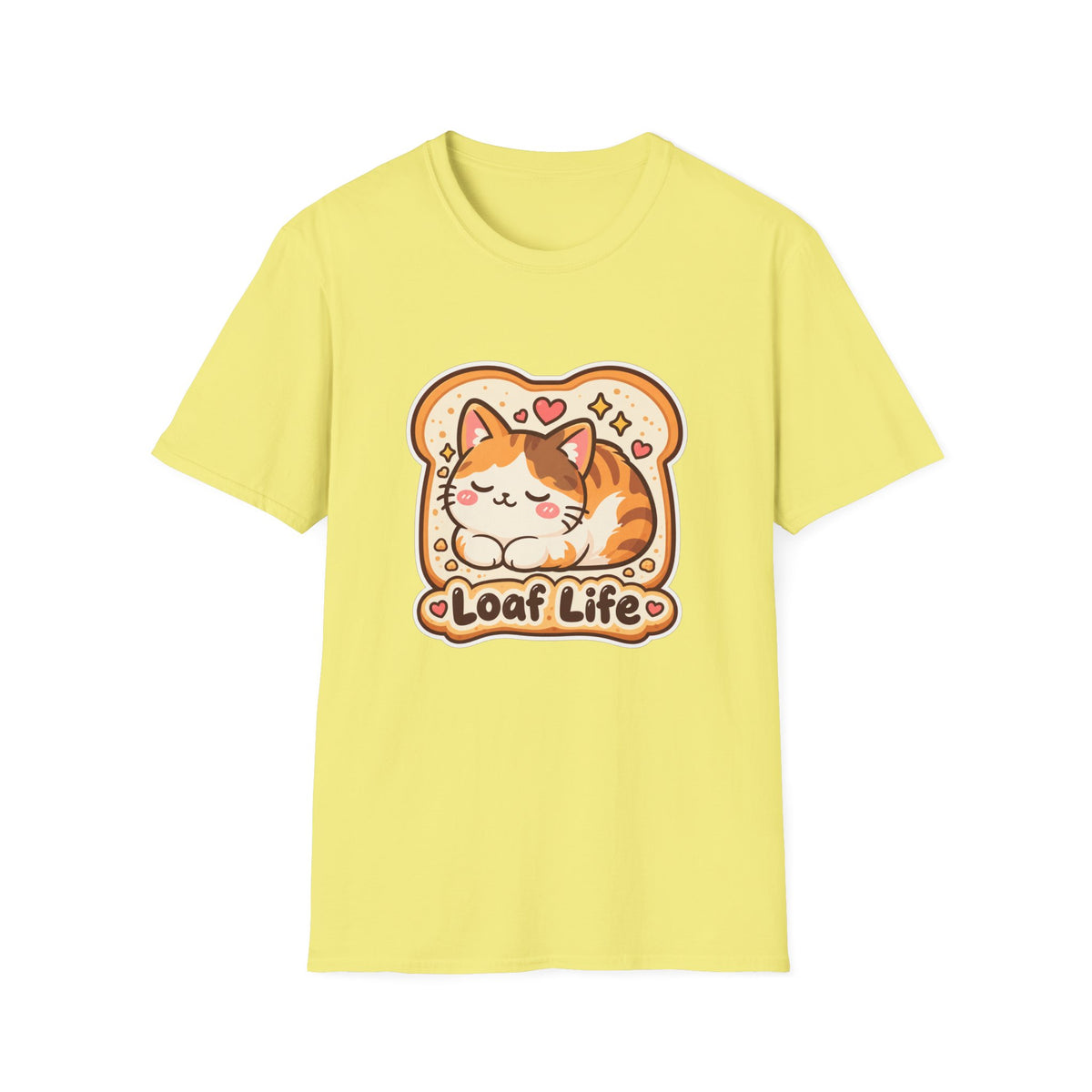 Cat Loaf T-Shirt — Cute ‘Loaf Life’ Calico Cat Graphic Tee