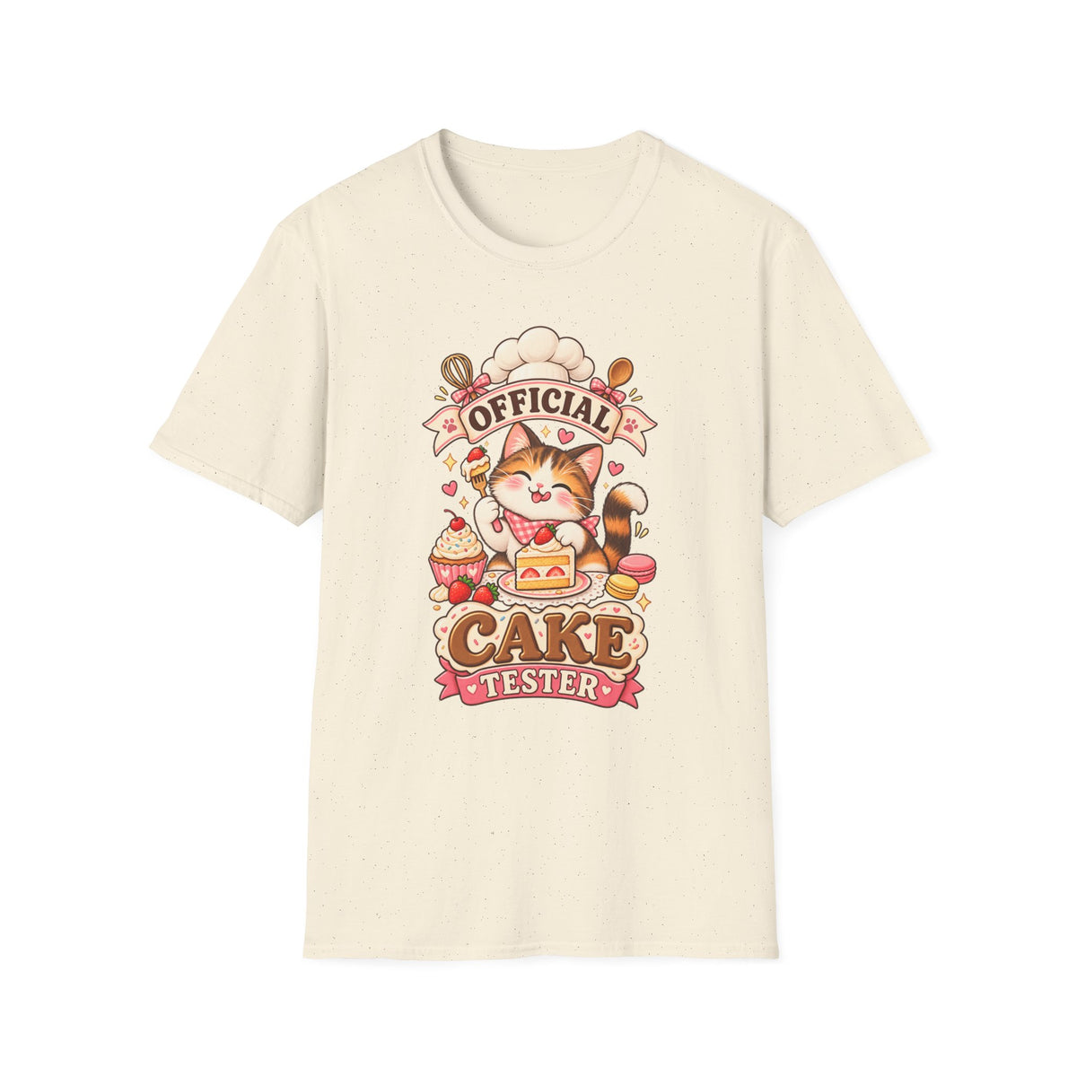T-Shirt — "Official Candy Tester" Cute Cat Graphic