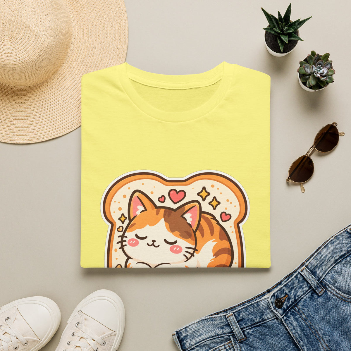 Cat Loaf T-Shirt — Cute ‘Loaf Life’ Calico Cat Graphic Tee