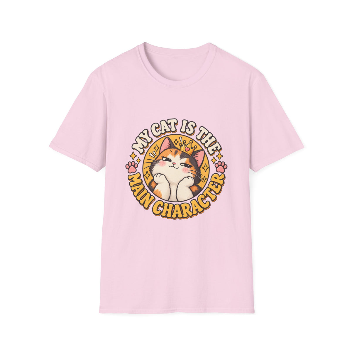 Cat T-Shirt — “My Cat Is The Main Character” Cute Graphic Tee for Cat Lovers