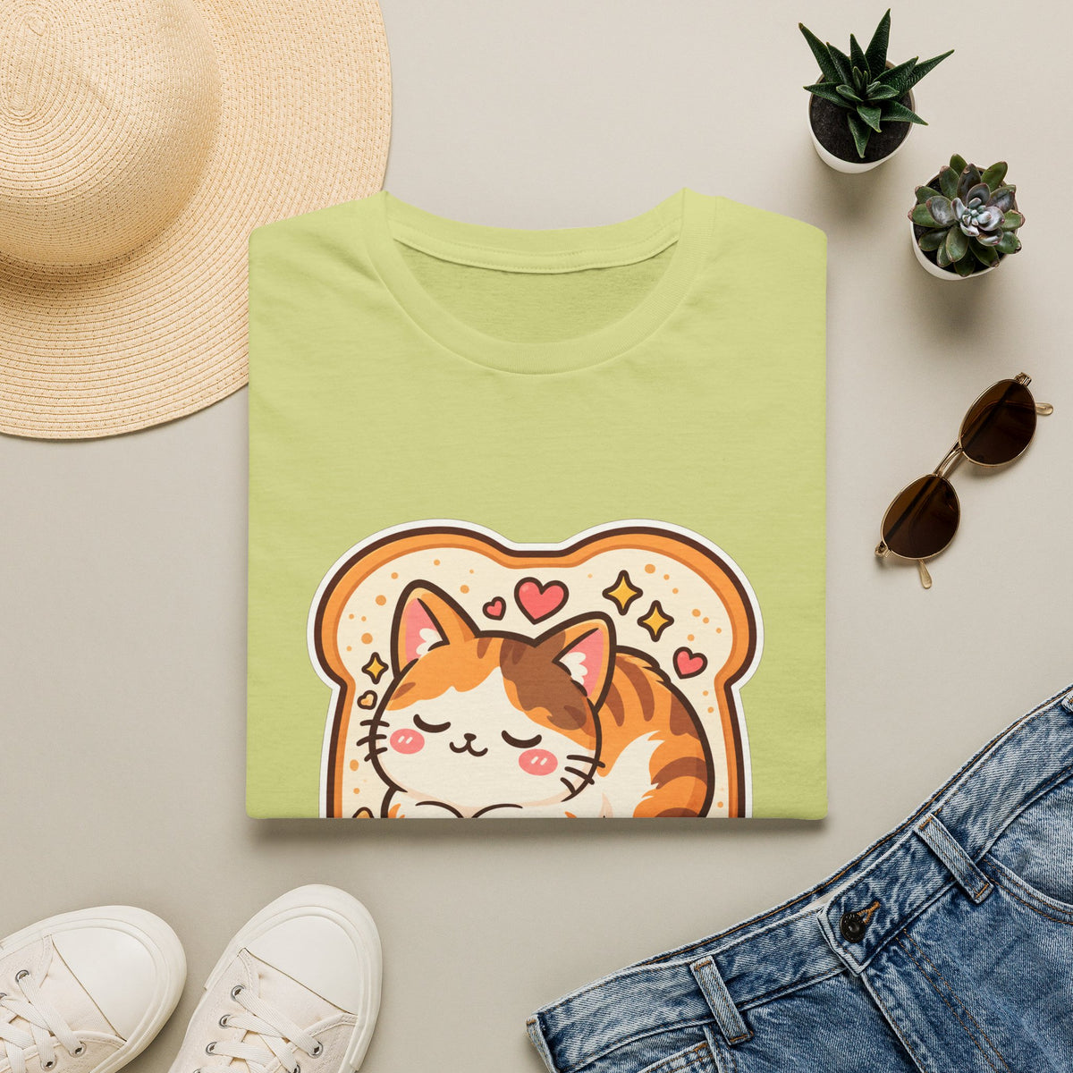 Cat Loaf T-Shirt — Cute ‘Loaf Life’ Calico Cat Graphic Tee