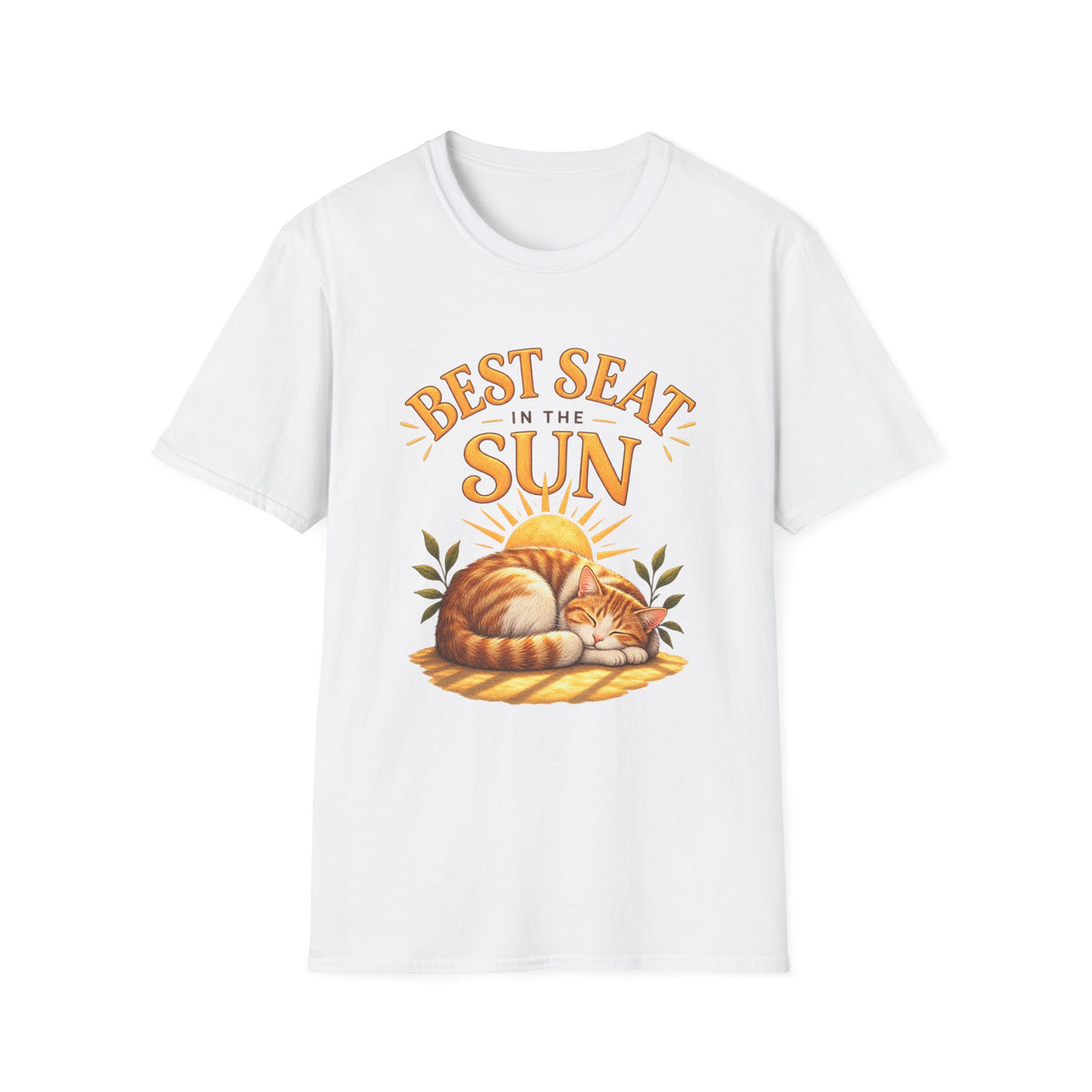T-Shirt — "Best Seat in the Sun" Cat Graphic Tee