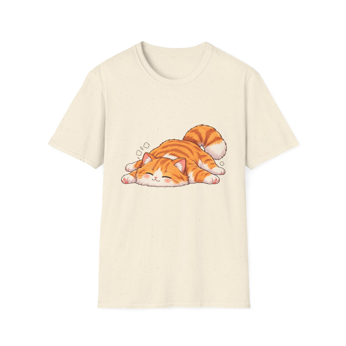 Sleeping Ginger Cat T-Shirt — Cute Napping Kitty Tee