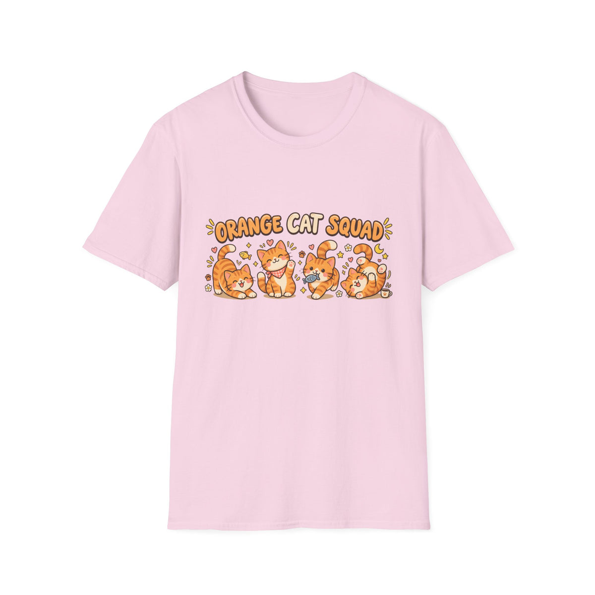 Orange Cat Squad T-Shirt – Cute Ginger Cats Graphic Tee for Cat Lovers