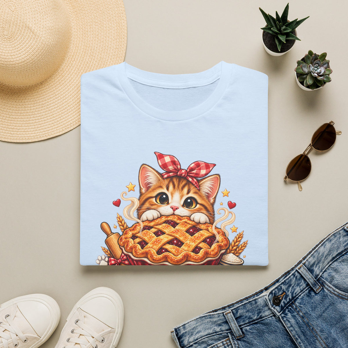 T-Shirt — Pie Before Plans Cat Graphic Tee