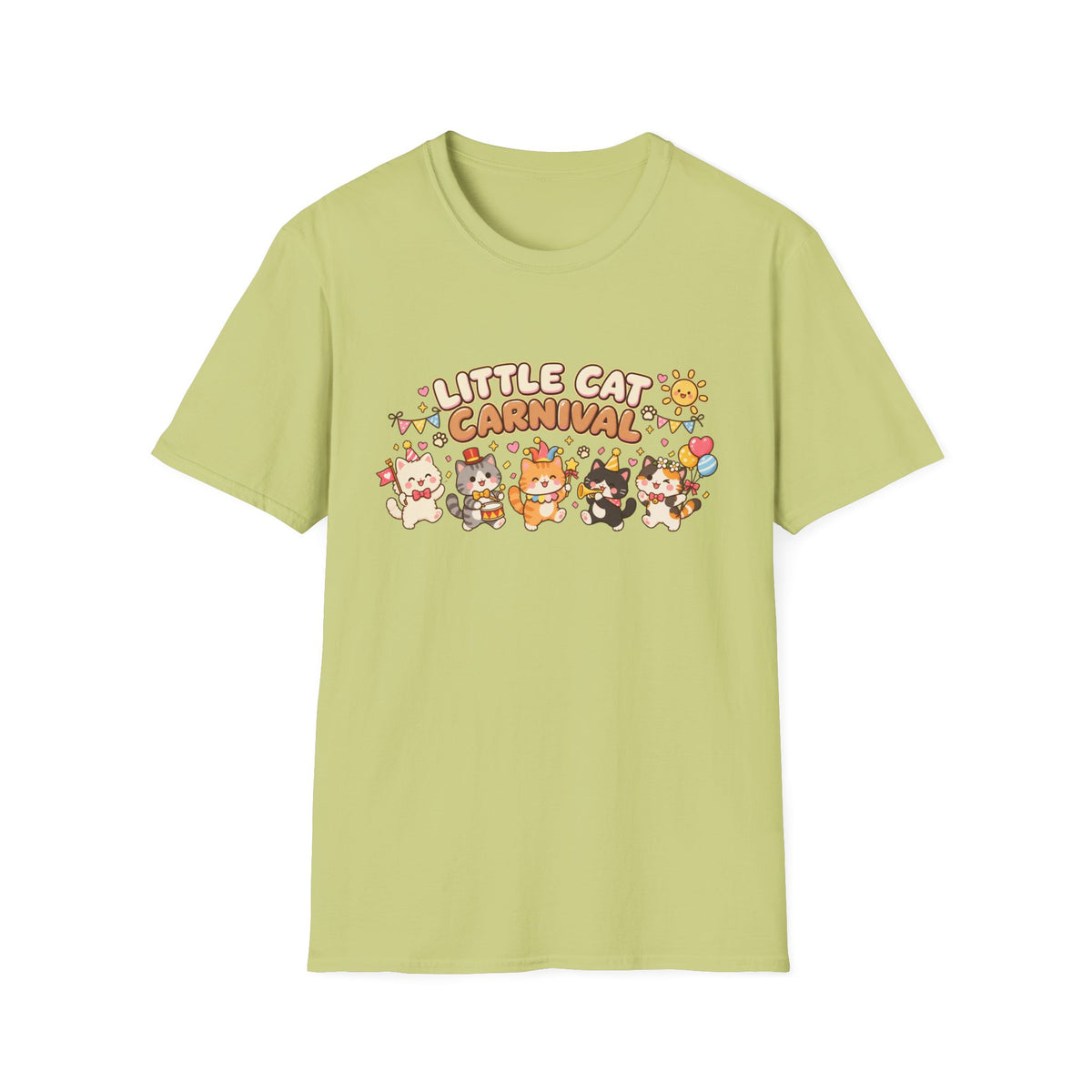 Little Cat Carnival T-Shirt — Cute Kawaii Cat Parade Tee