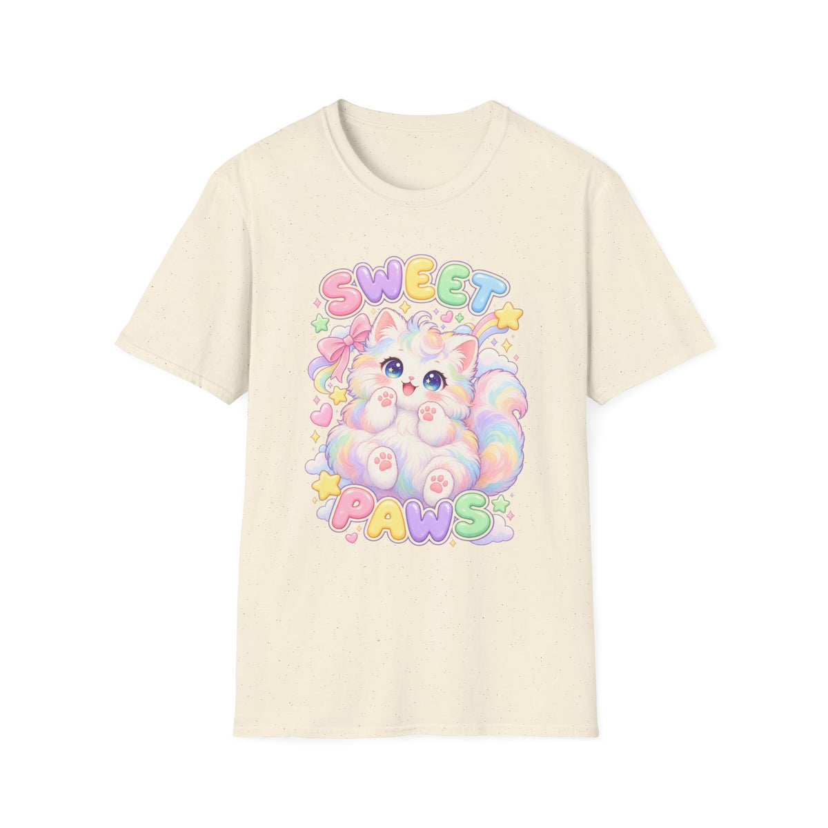 Sweet Paws Cute Pastel Cat T-Shirt
