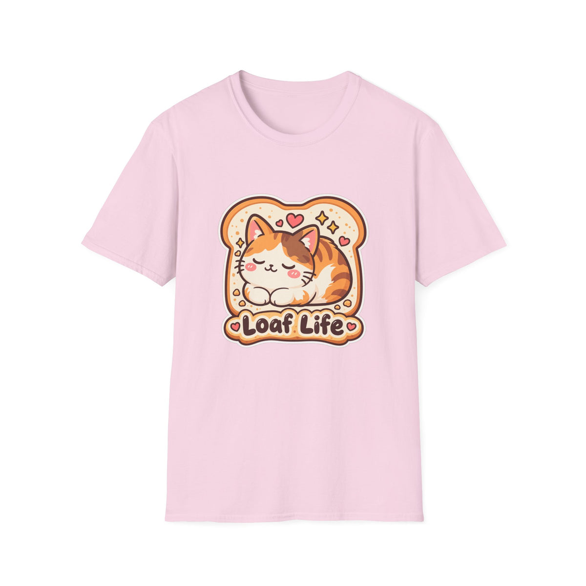Cat Loaf T-Shirt — Cute ‘Loaf Life’ Calico Cat Graphic Tee
