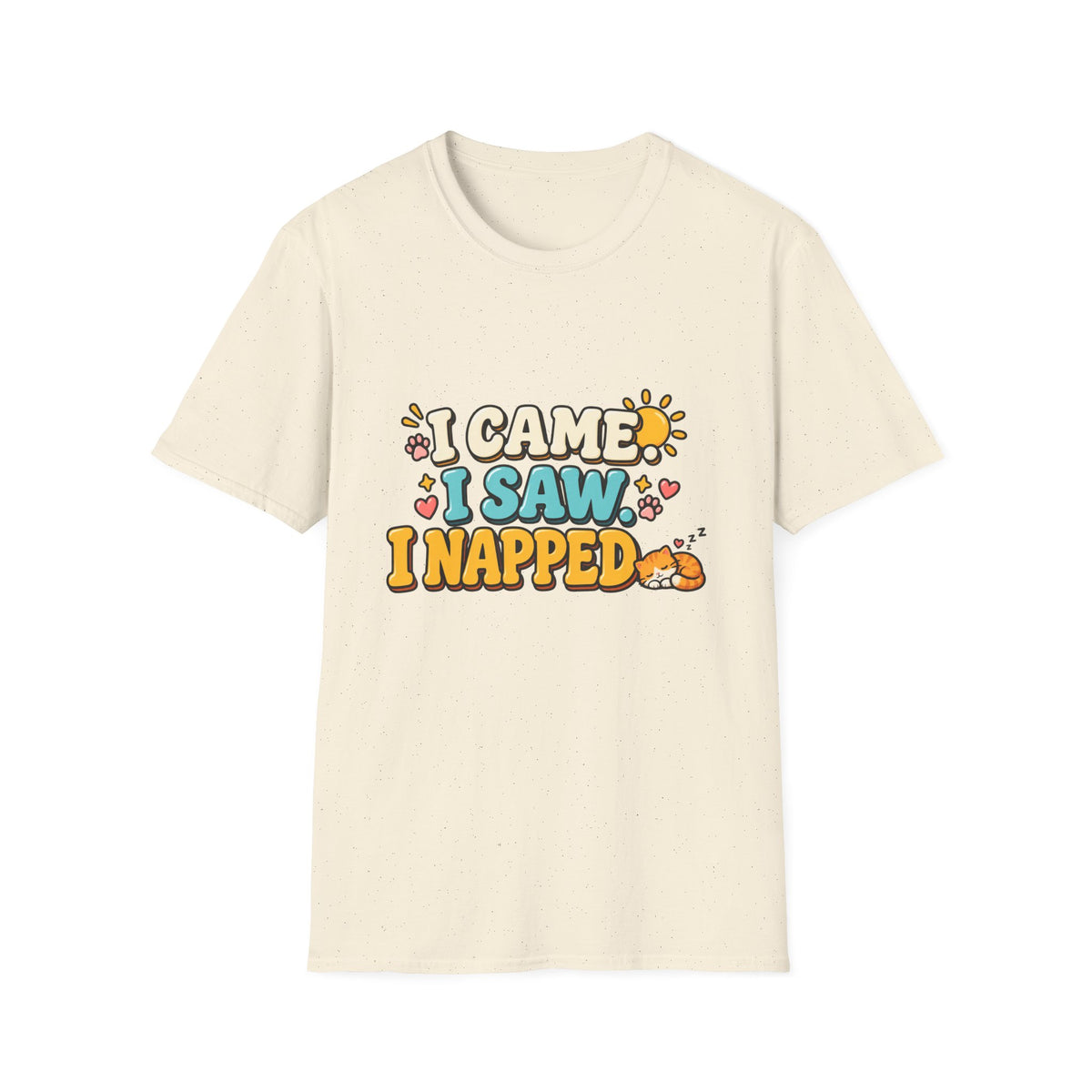 I Came I Saw I Napped T-Shirt — Cute Retro Sleepy Graphic Tee for Women & Men