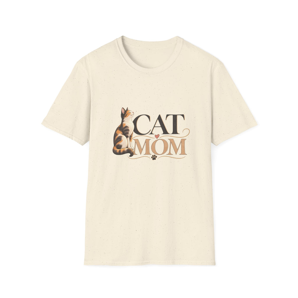 Cat Mom T‑Shirt — Cute Calico Cat Graphic Tee for Cat Lovers