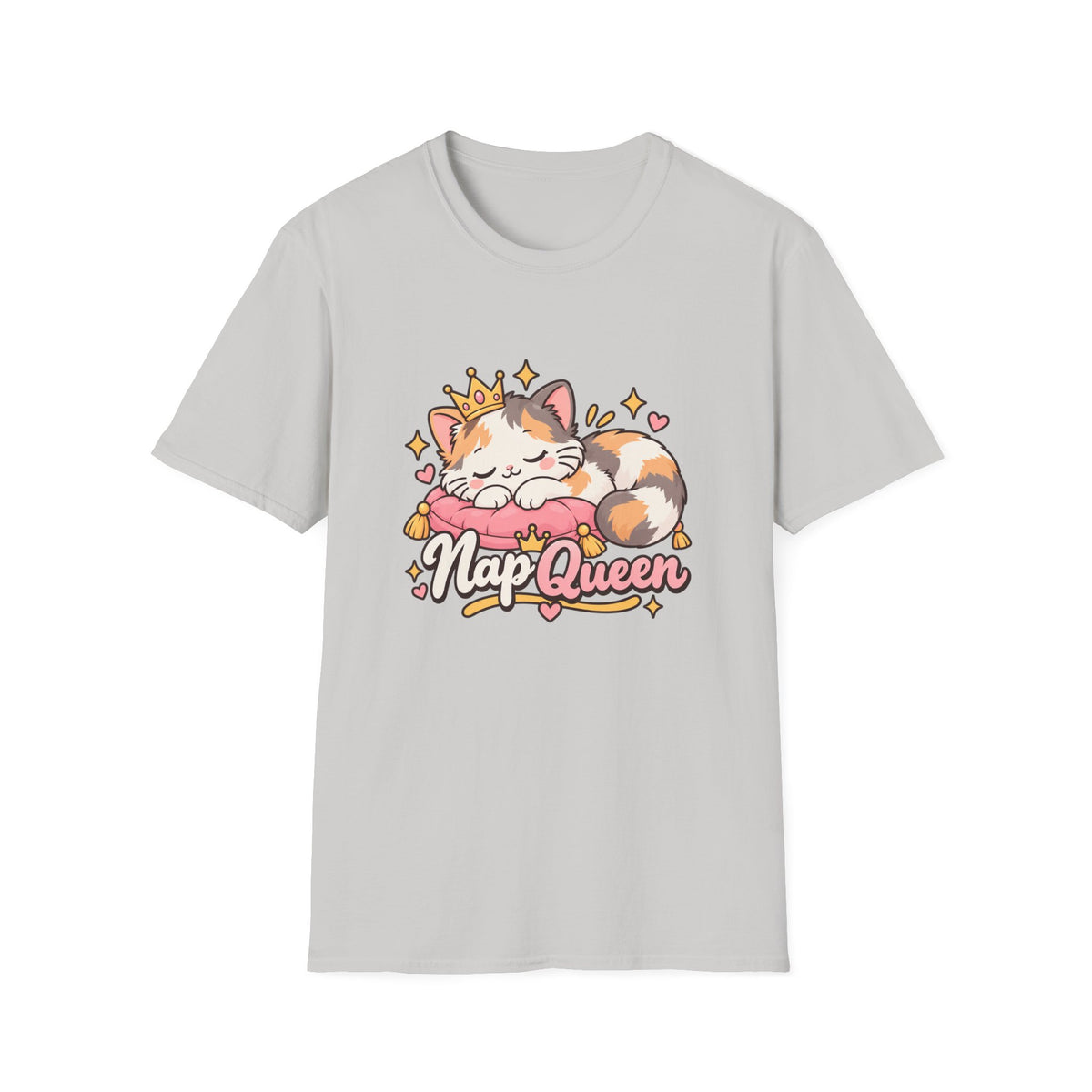 Nap Queen T-Shirt — Cute Sleeping Calico Cat Graphic Tee
