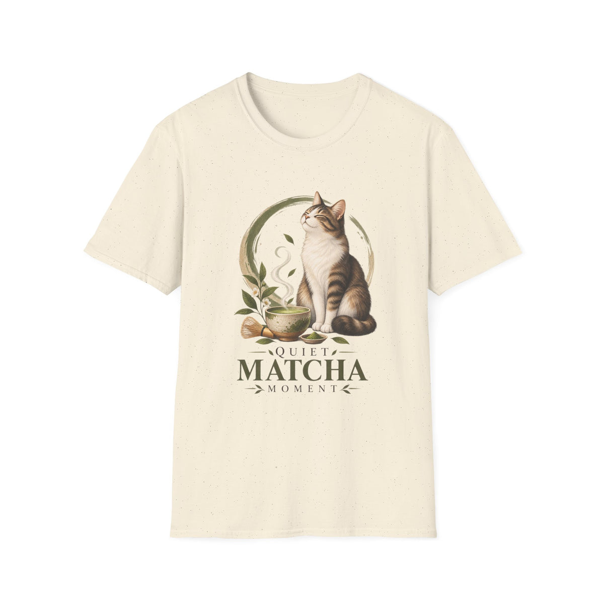 Matcha Cat T-Shirt — Cute Tea Lover Graphic Tee