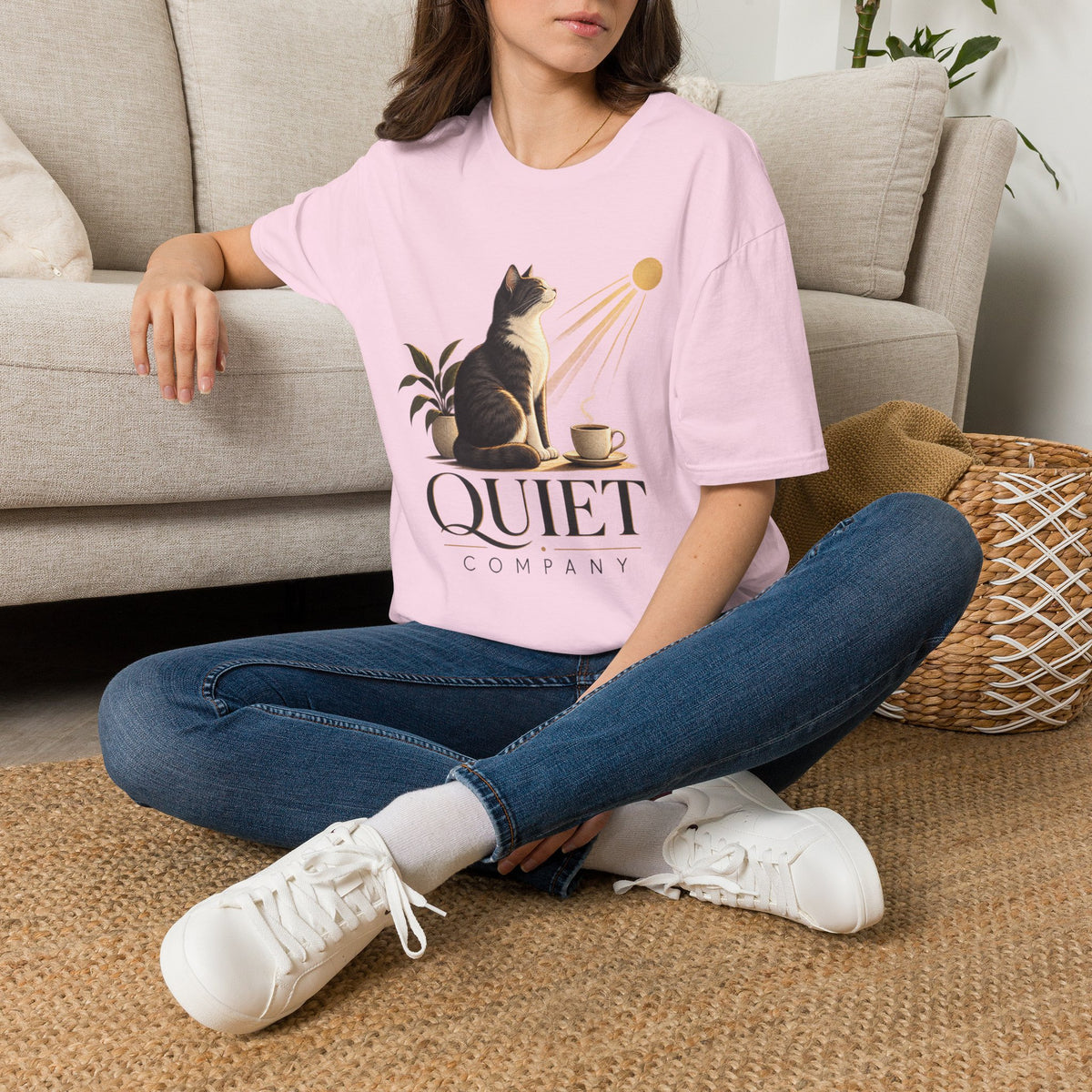 Cat & Sun 'Quiet Company' T-Shirt