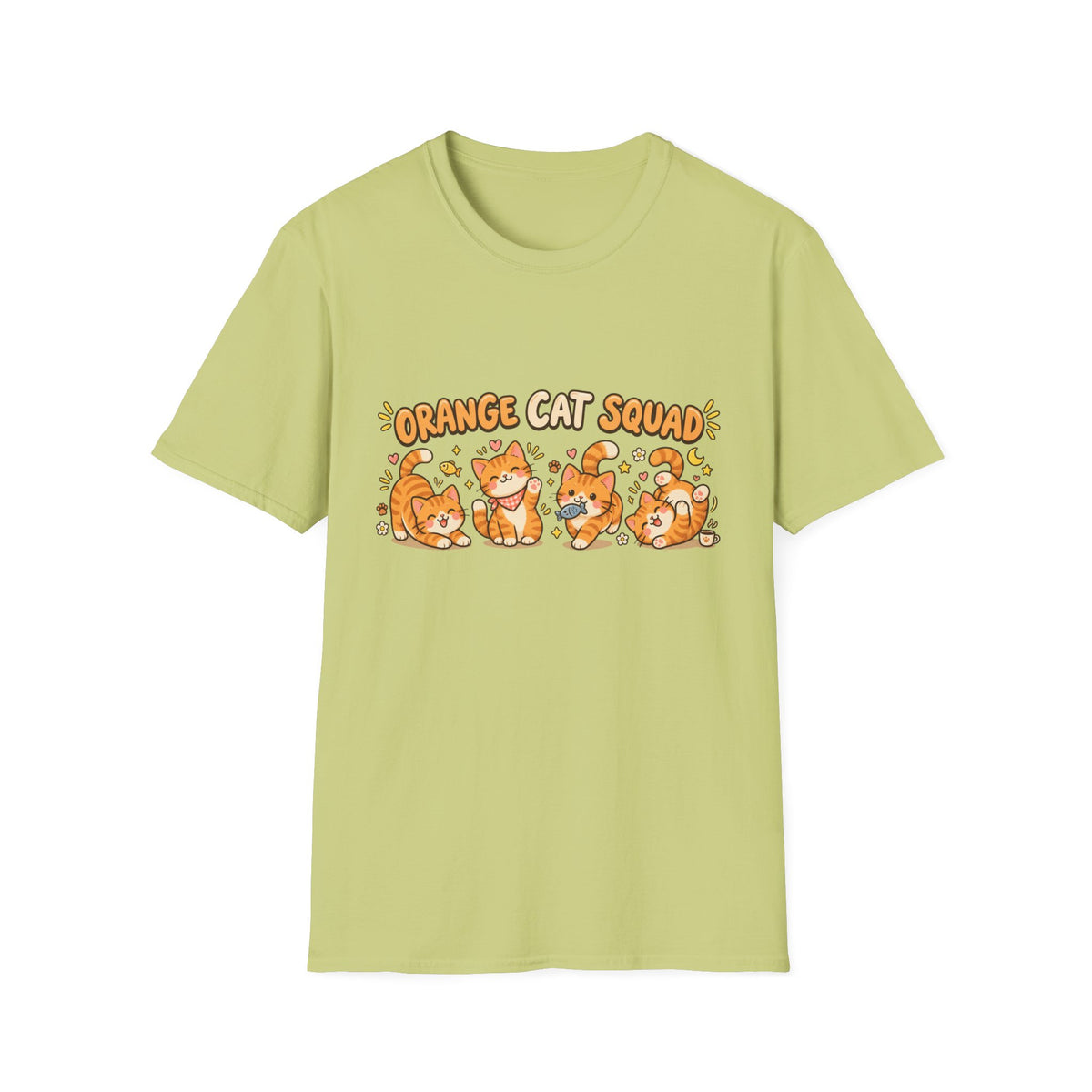 Orange Cat Squad T-Shirt – Cute Ginger Cats Graphic Tee for Cat Lovers