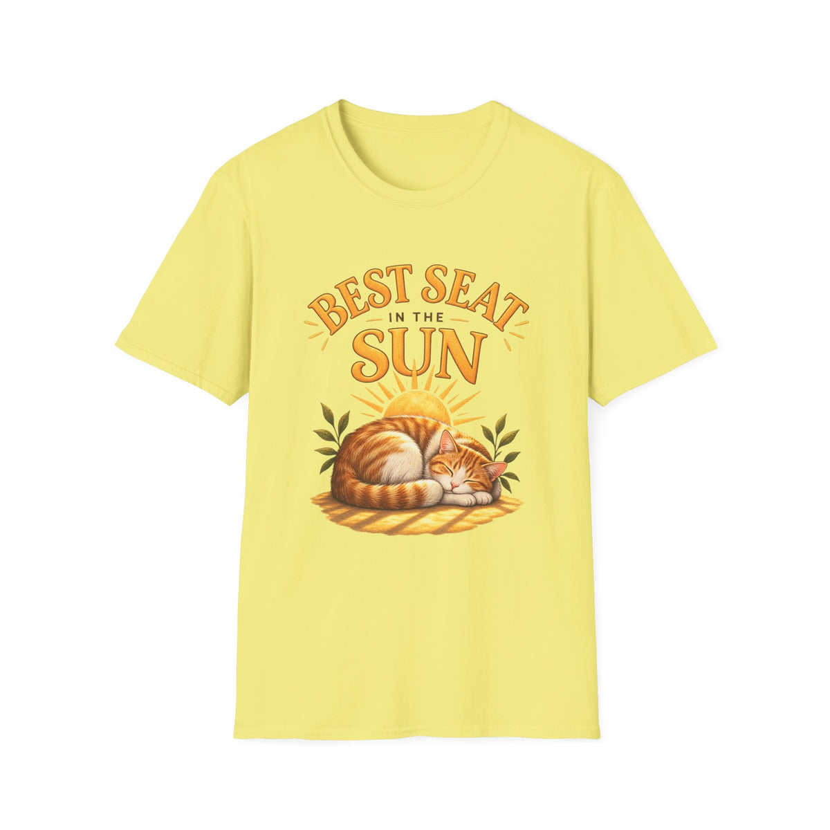 T-Shirt — "Best Seat in the Sun" Cat Graphic Tee