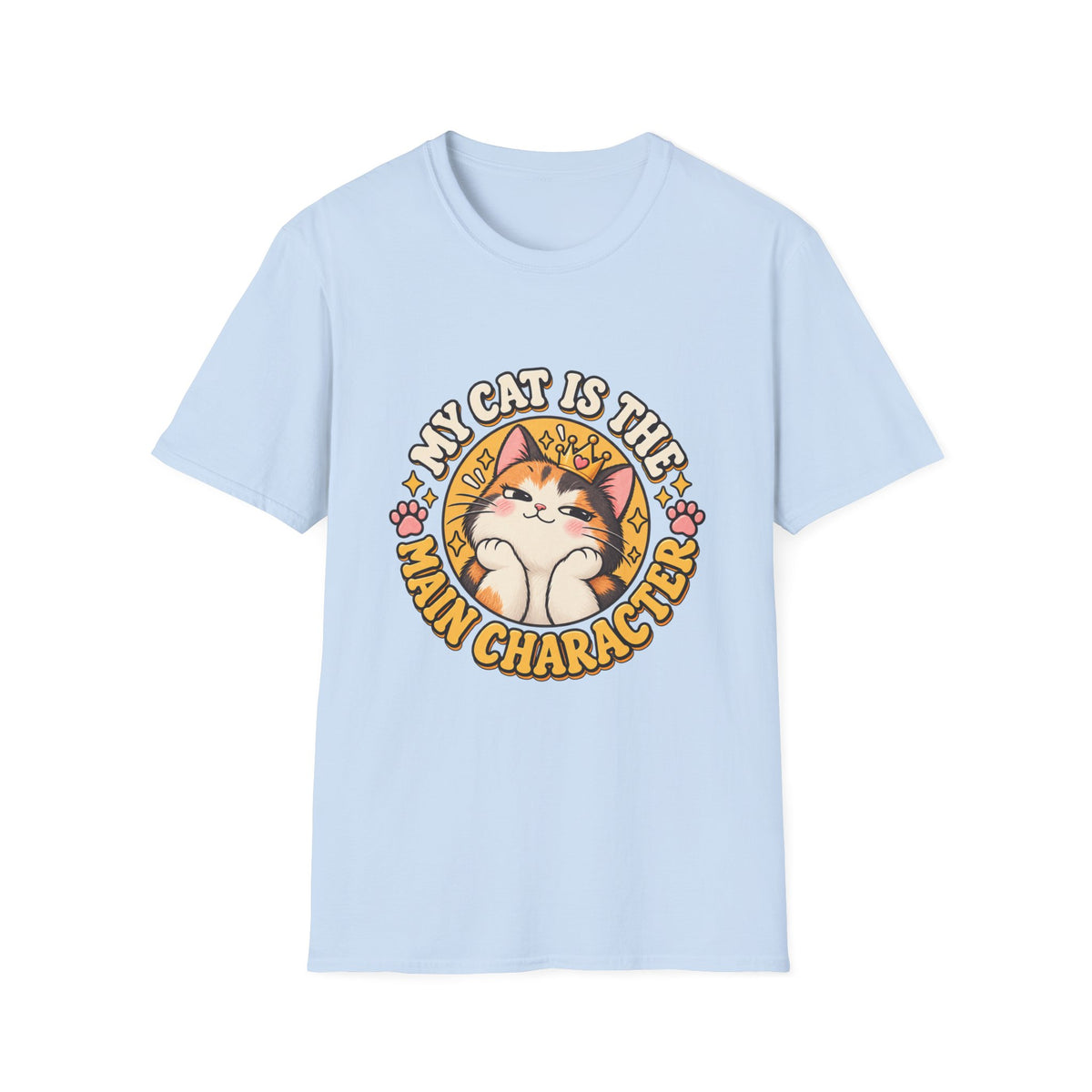 Cat T-Shirt — “My Cat Is The Main Character” Cute Graphic Tee for Cat Lovers