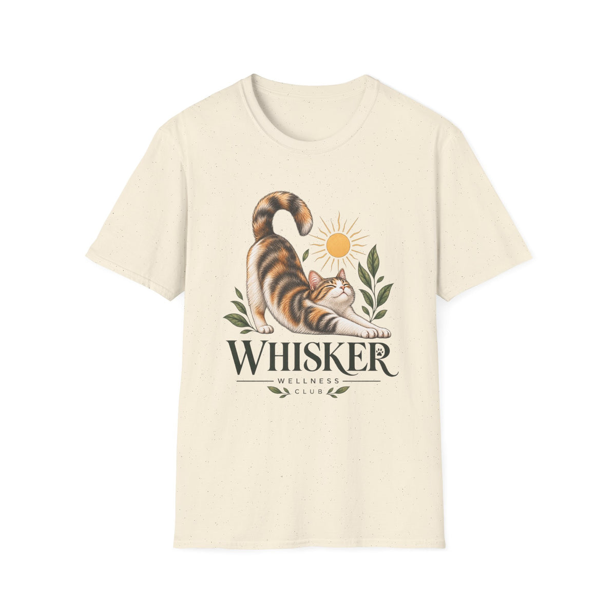 Cat Stretch T-Shirt — Whisker Sunshine Graphic Tee