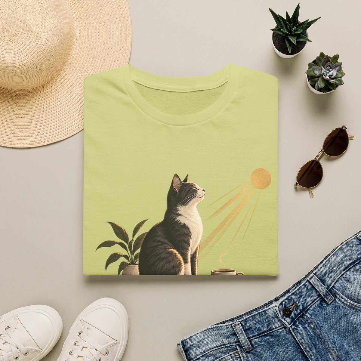 Cat & Sun 'Quiet Company' T-Shirt