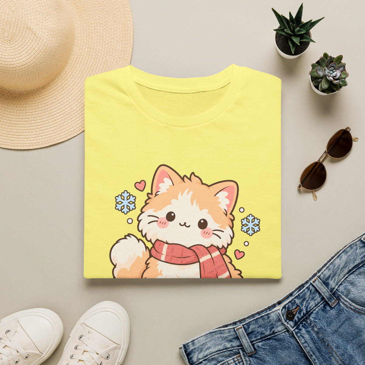 Cozy Cat T-Shirt — "Stay Cozy" Winter Kitten Graphic Tee
