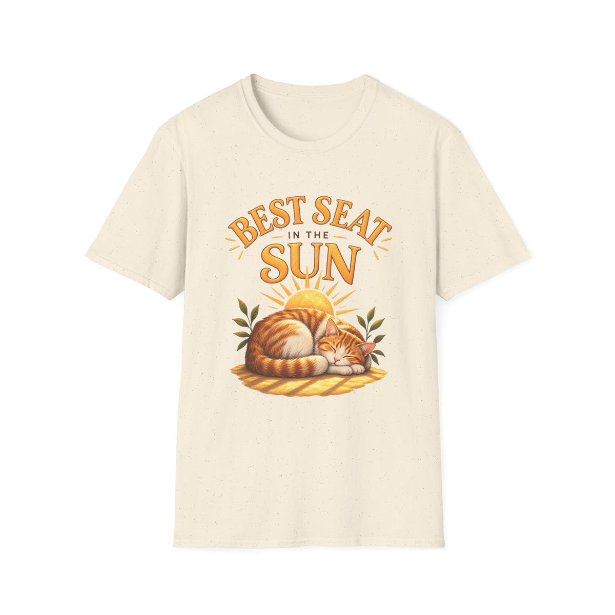 T-Shirt — "Best Seat in the Sun" Cat Graphic Tee