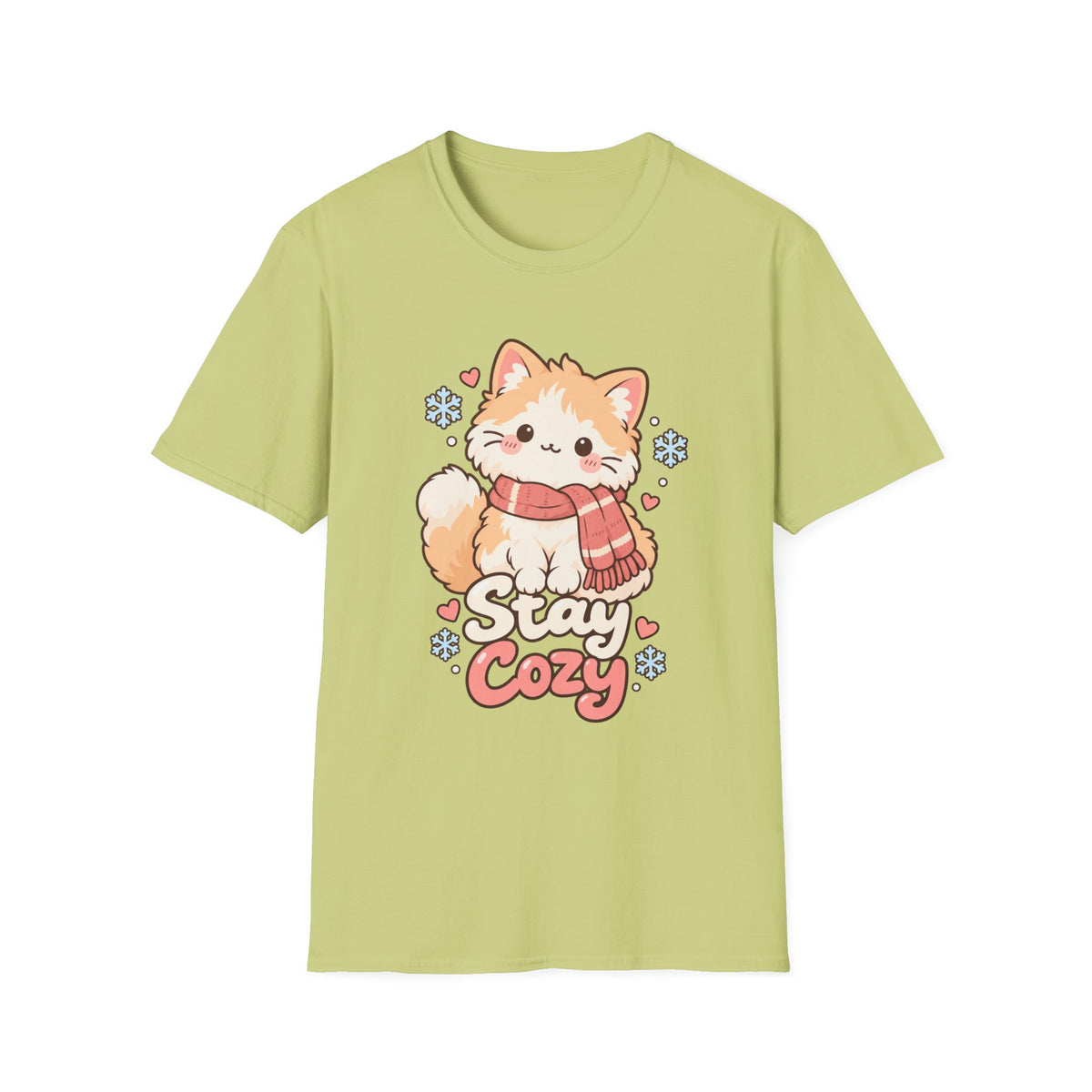Cozy Cat T-Shirt — "Stay Cozy" Winter Kitten Graphic Tee