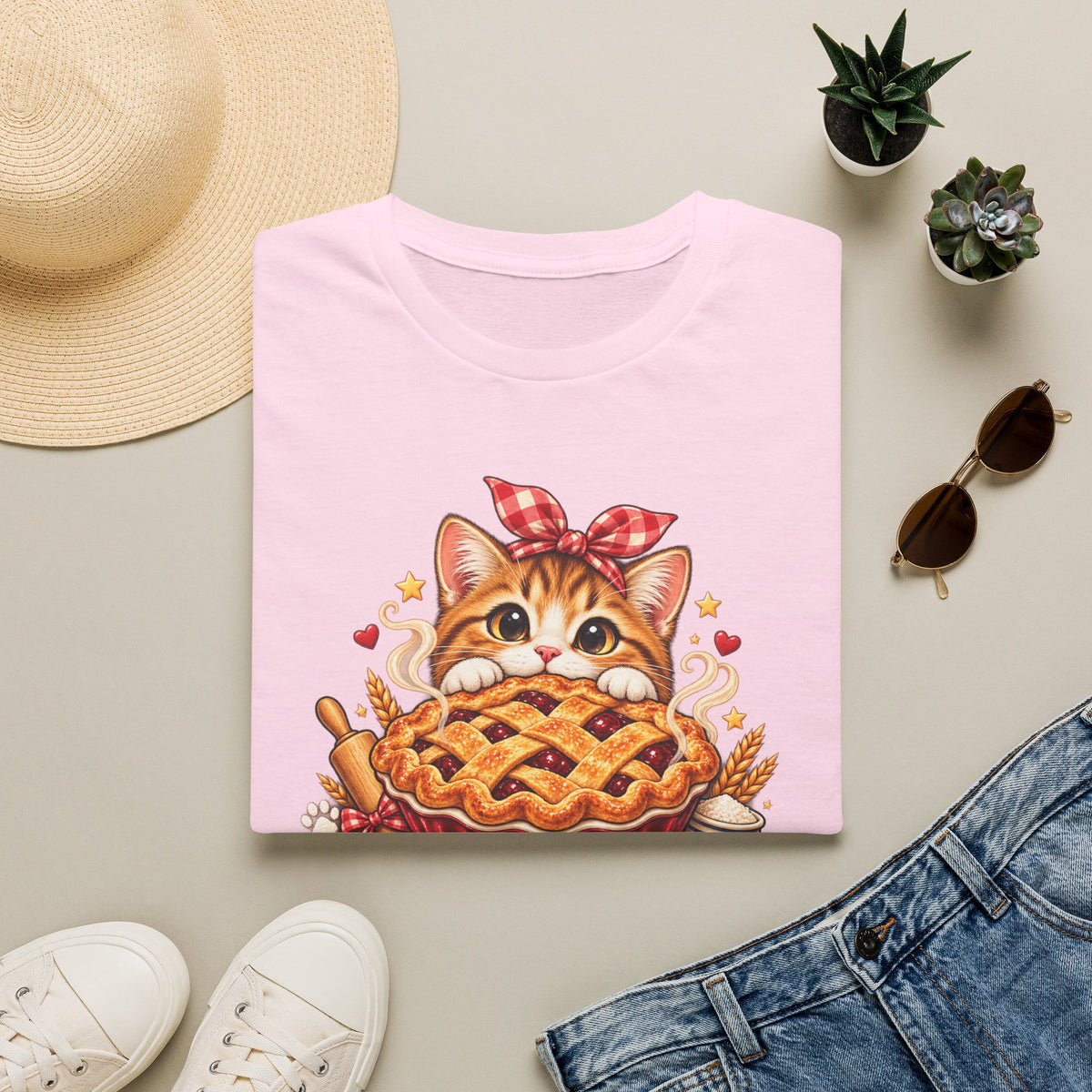 T-Shirt — Pie Before Plans Cat Graphic Tee