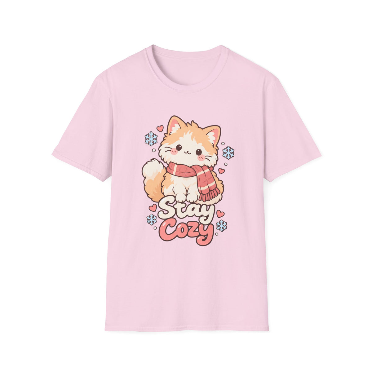 Cozy Cat T-Shirt — "Stay Cozy" Winter Kitten Graphic Tee